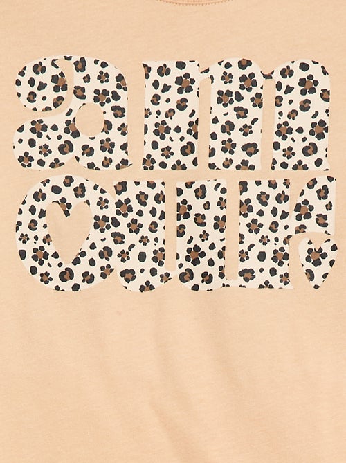 T-shirt de manga comprida estampada - Kiabi