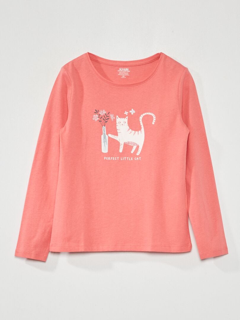 Camisola de manga comprida estampada para gato feminina, Hoodies