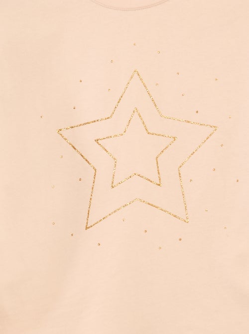 T-shirt de manga comprida estampada - Kiabi