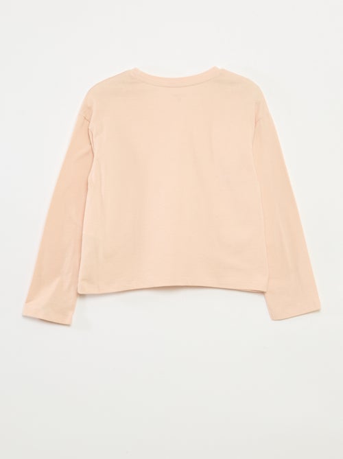 T-shirt de manga comprida estampada - Kiabi