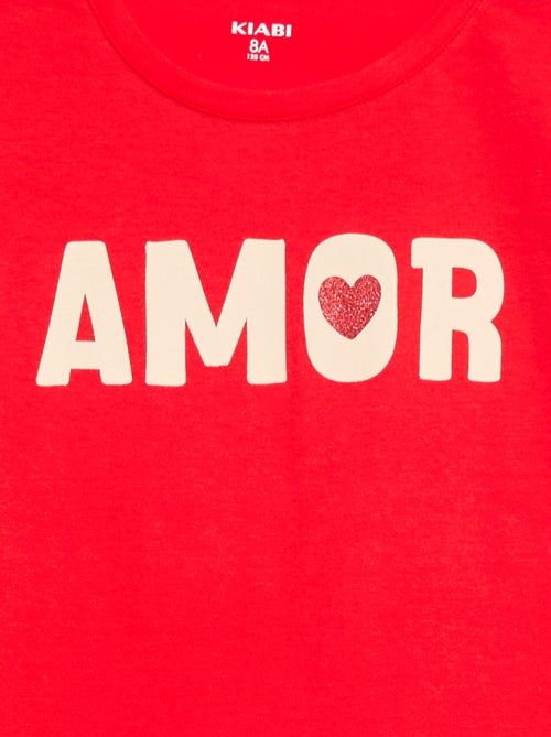 T-shirt de manga comprida estampada - Kiabi