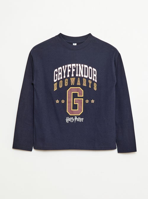 T-shirt de manga comprida estampado 'Harry Potter' - Kiabi