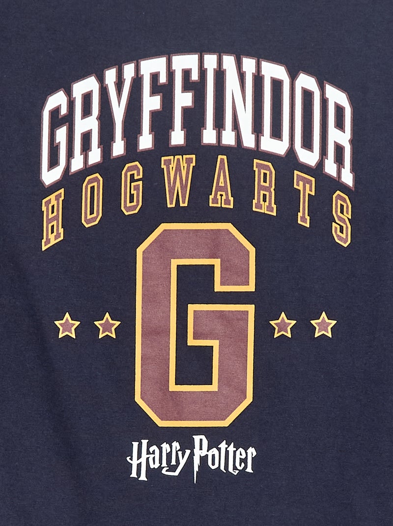 T-shirt de manga comprida estampado 'Harry Potter' Azul - Kiabi