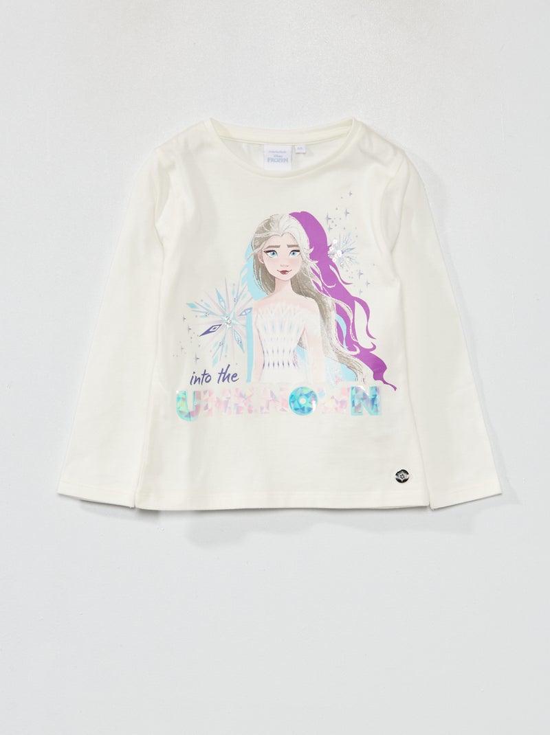 T-shirt de manga comprida 'Frozen' BEGE - Kiabi