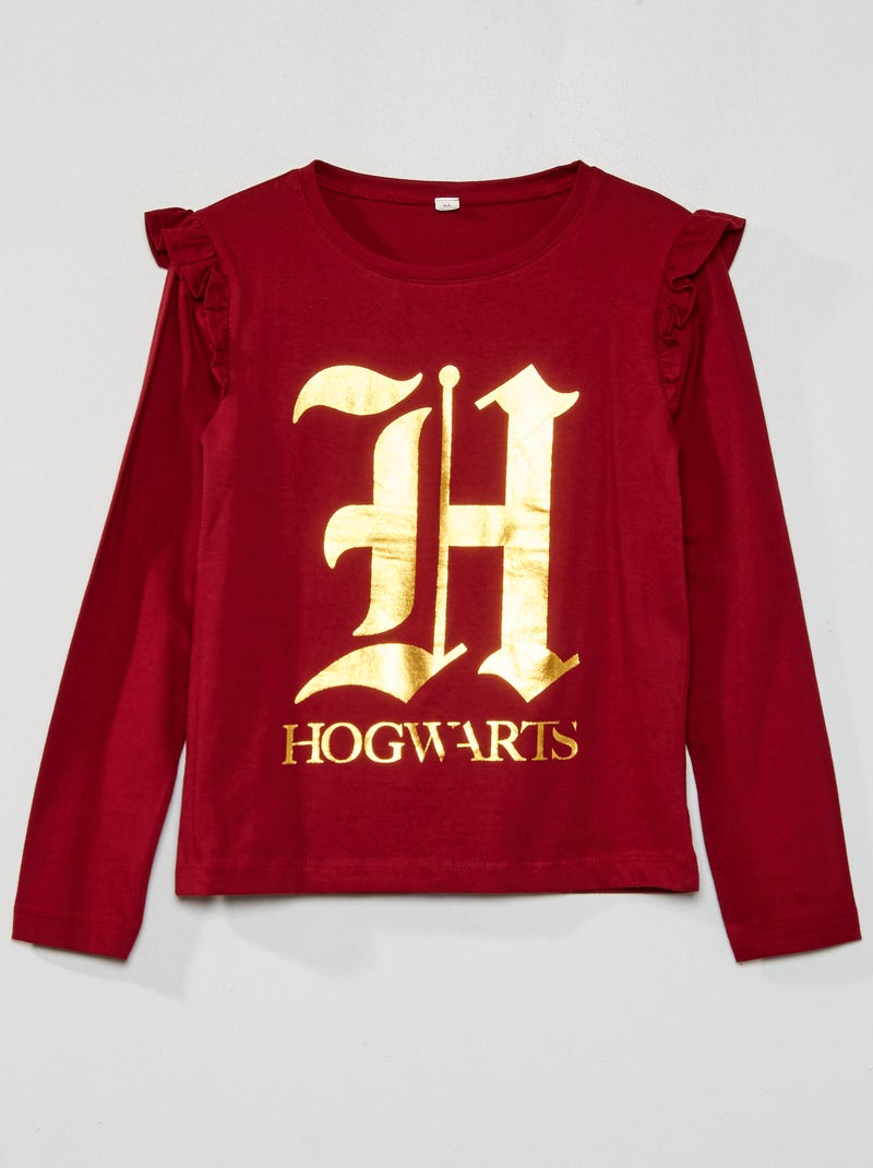 T-shirt de manga comprida 'Harry Potter' VERMELHO - Kiabi
