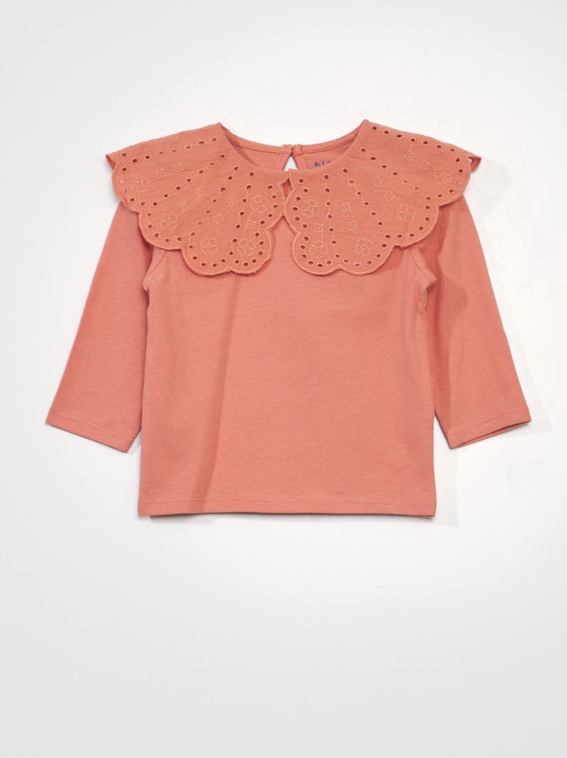 T-shirt de manga comprida LARANJA - Kiabi