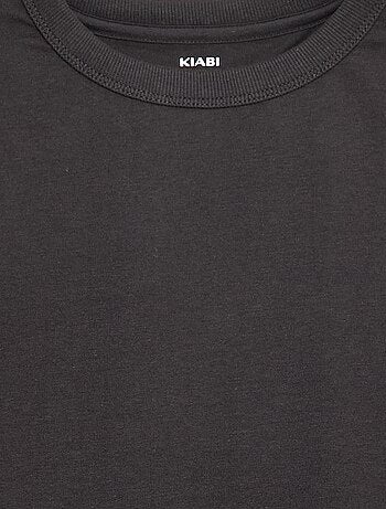 T-shirt de manga comprida lisa