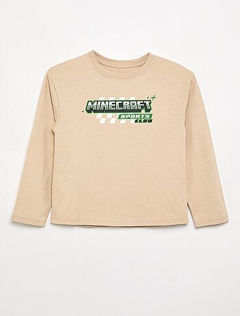 T-shirt de manga comprida 'Minecraft'
