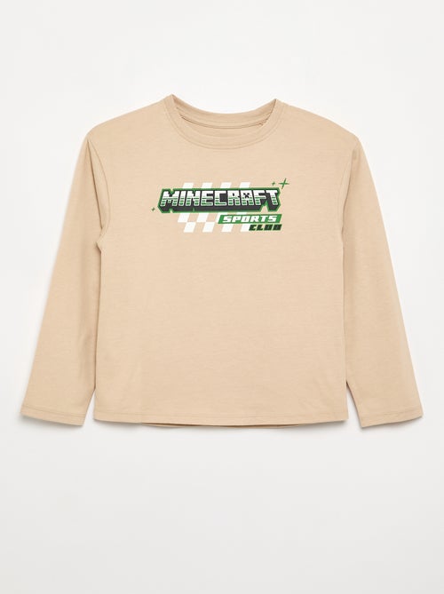 T-shirt de manga comprida 'Minecraft' - Kiabi T-shirt de manga comprida 'Minecraft' - Kiabi