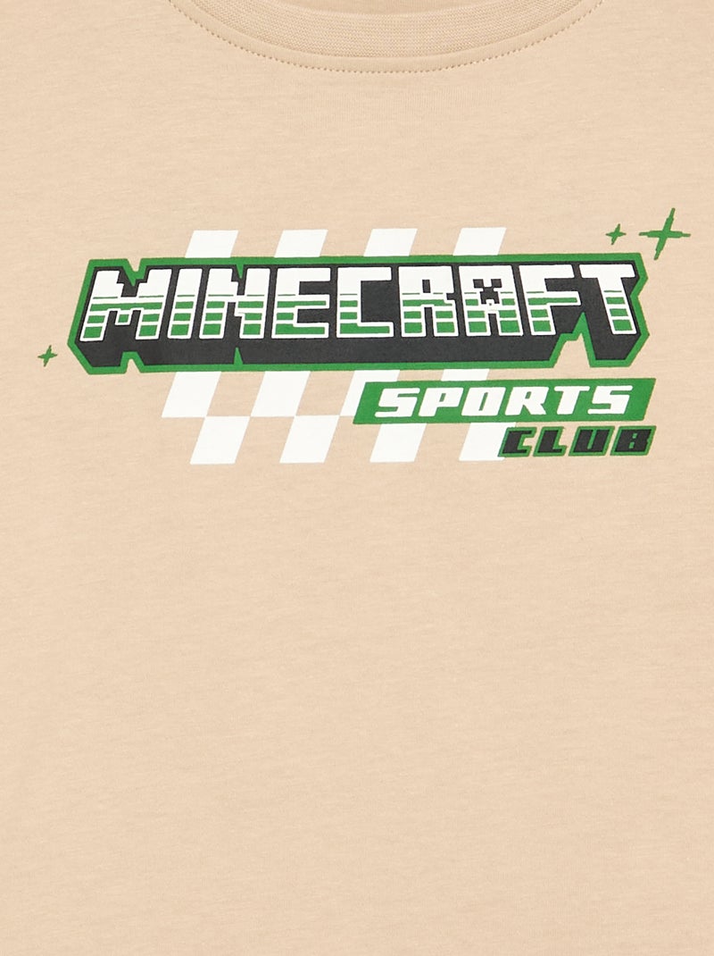 T-shirt de manga comprida 'Minecraft' Bege - Kiabi