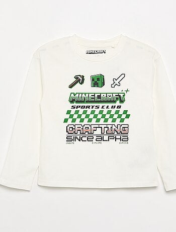 T-shirt de manga comprida 'Minecraft'