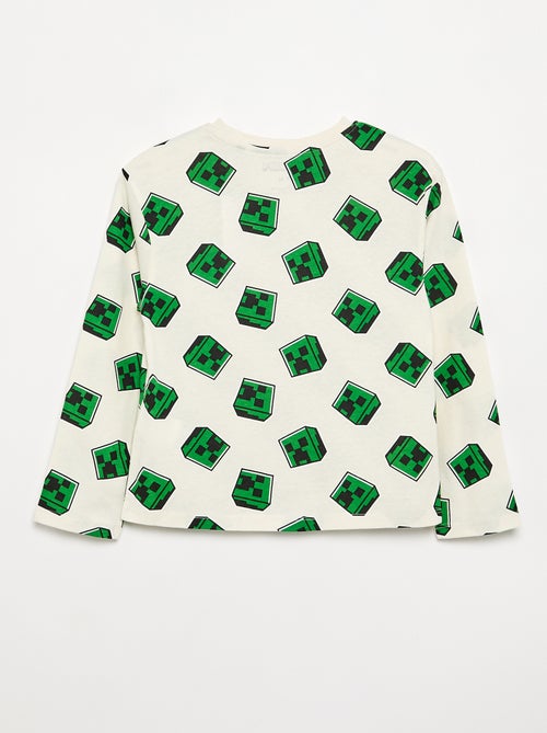 T-shirt de manga comprida 'Minecraft' - Kiabi T-shirt de manga comprida 'Minecraft' - Kiabi