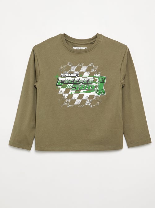 T-shirt de manga comprida 'Minecraft' - Kiabi T-shirt de manga comprida 'Minecraft' - Kiabi