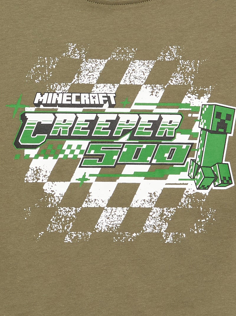T-shirt de manga comprida 'Minecraft' Verde - Kiabi