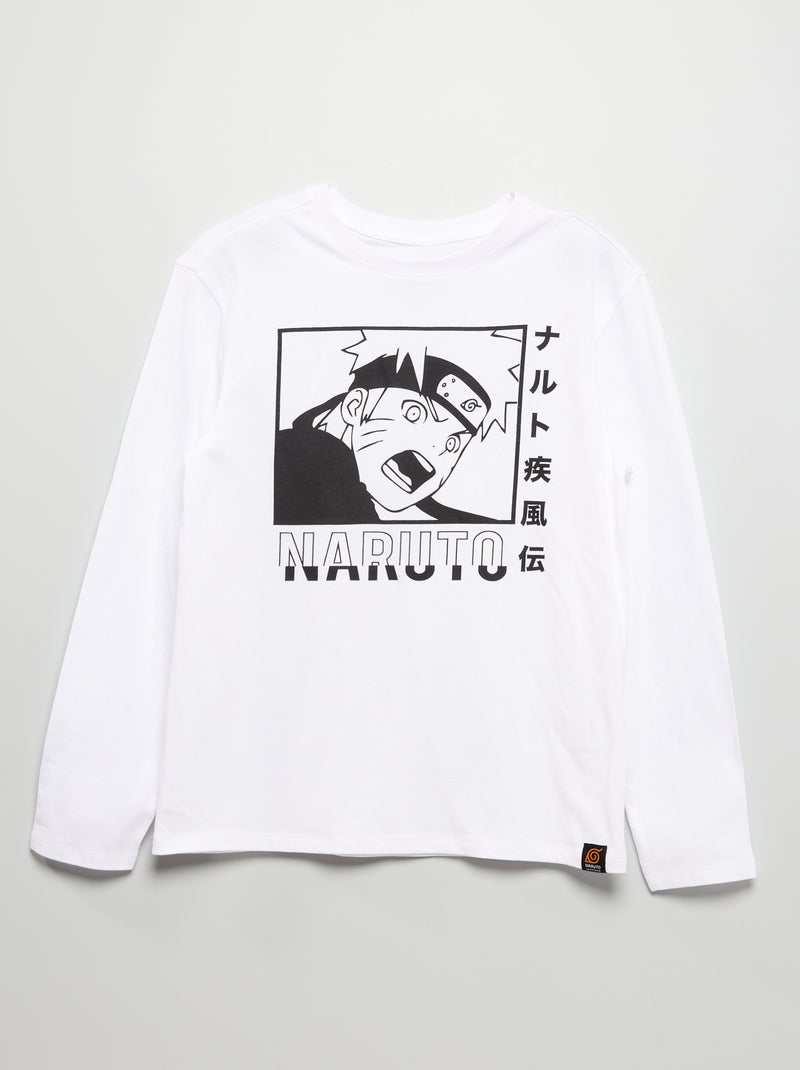 T-shirt de manga comprida 'Naruto' Branco - Kiabi