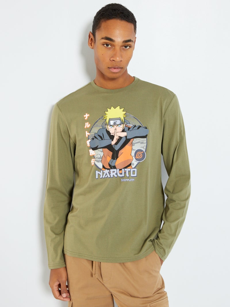 T-shirt de manga comprida 'Naruto' CAQUI - Kiabi