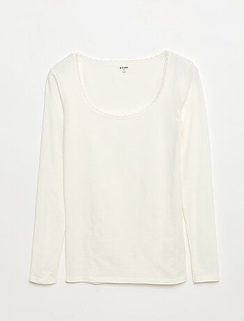 T-shirt de manga comprida para usar por baixo