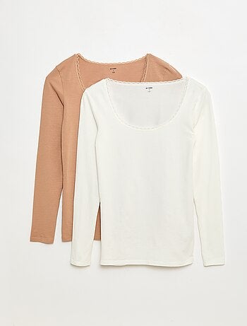 T-shirt de manga comprida para usar por baixo