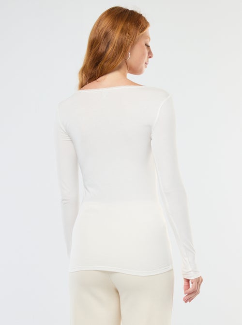 T-shirt de manga comprida para usar por baixo - Kiabi