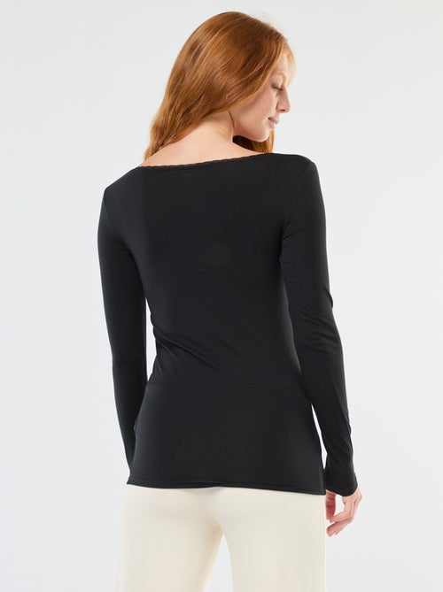 T-shirt de manga comprida para usar por baixo - Kiabi