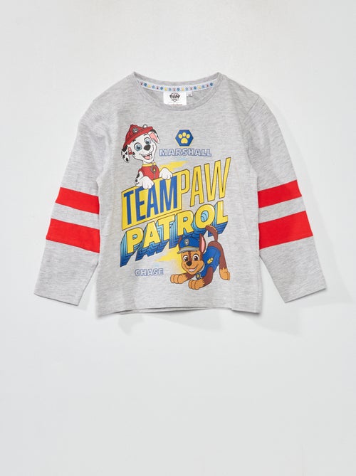 T-shirt de manga comprida 'Patrulha Pata' - Kiabi