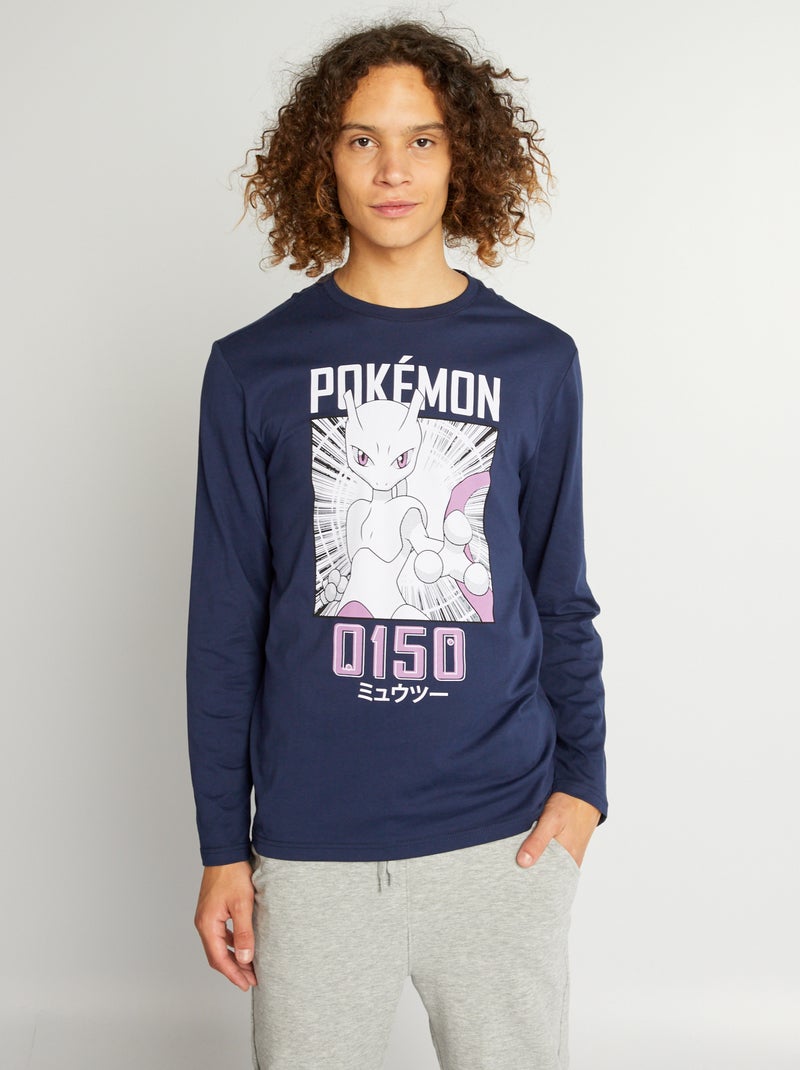 T-shirt de manga comprida 'Pokémon' CINZA - Kiabi