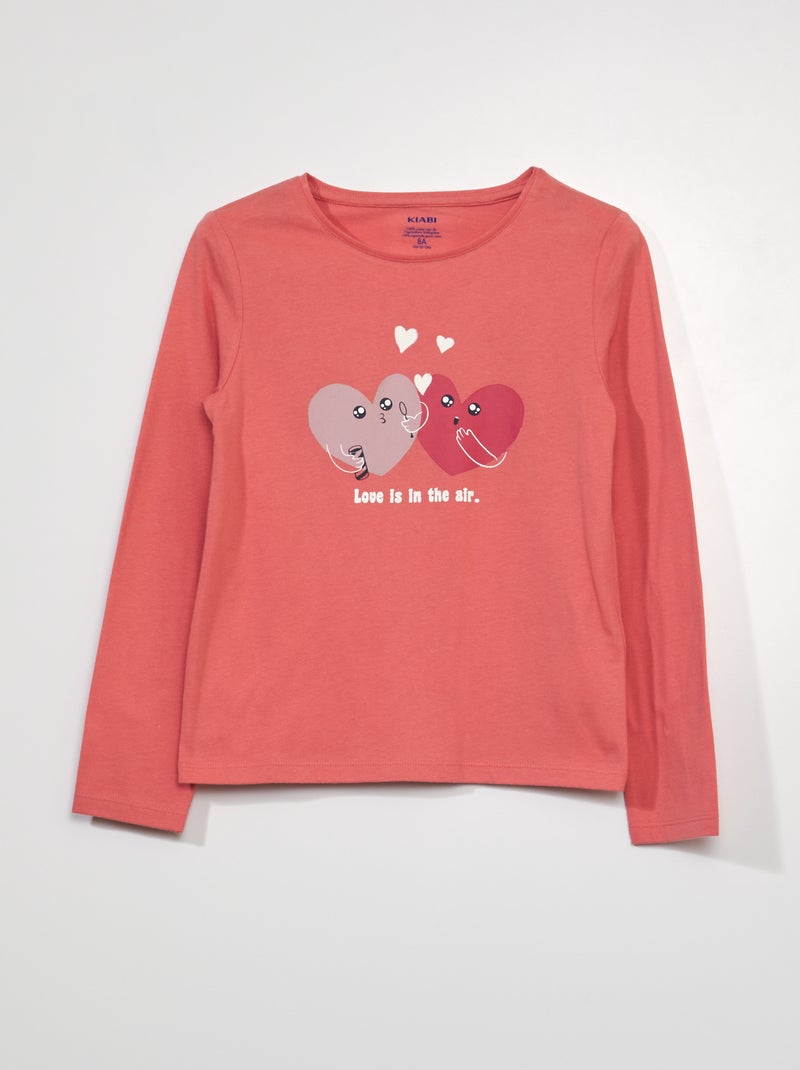T-shirt de manga comprida ROSA - Kiabi