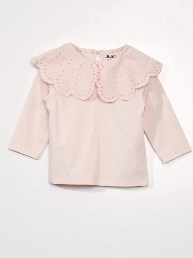 T-shirt de manga comprida ROSA - Kiabi