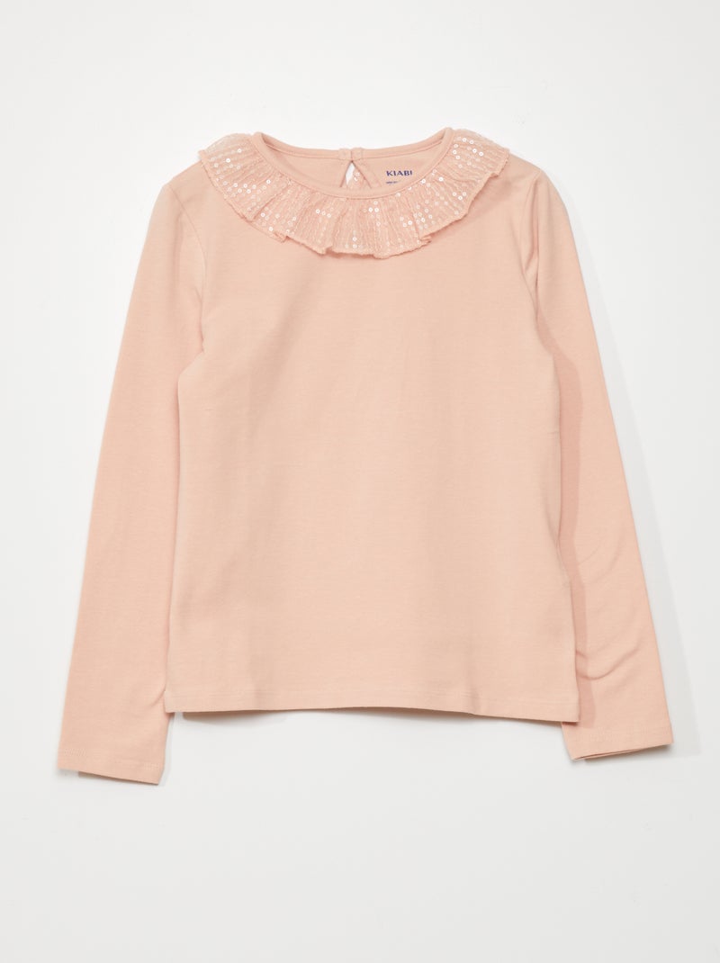 T-shirt de manga comprida ROSA - Kiabi