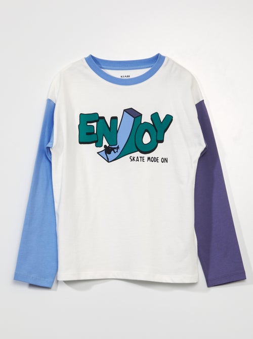 T-shirt de manga comprida 'skate' - Kiabi