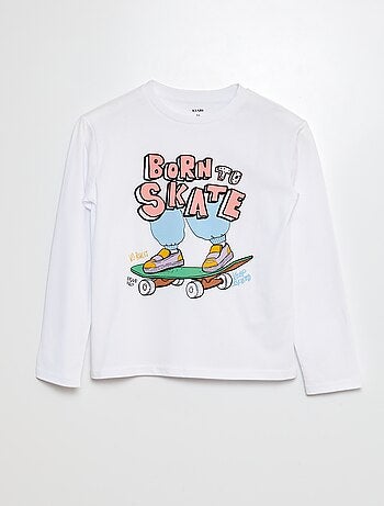 T-shirt de manga comprida 'Skate'