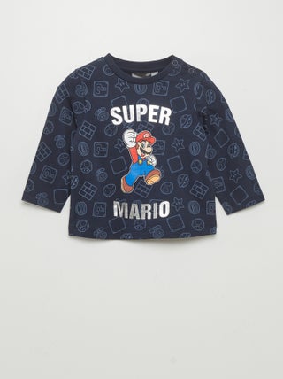 T-shirt de manga comprida 'Super Mário'