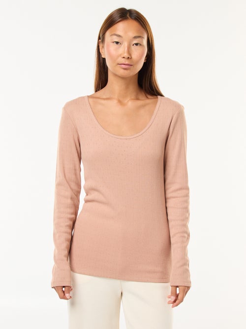 T-shirt de manga comprida termorregulador - Kiabi