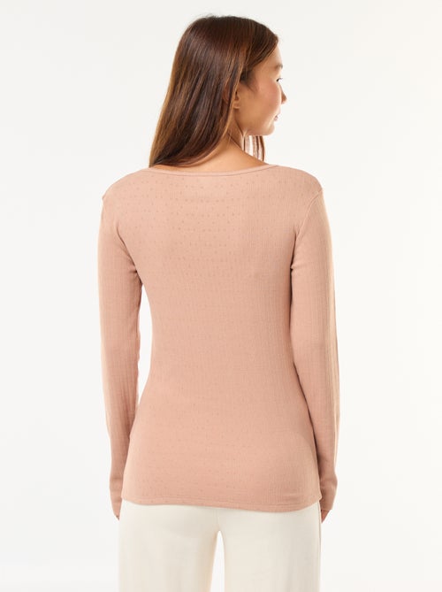 T-shirt de manga comprida termorregulador - Kiabi