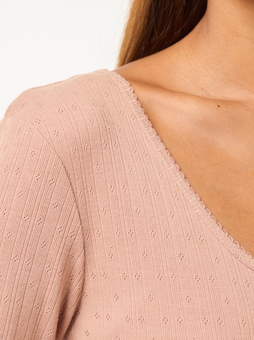 T-shirt de manga comprida termorregulador - Kiabi