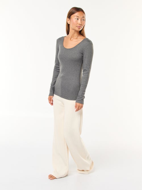 T-shirt de manga comprida termorregulador - Kiabi