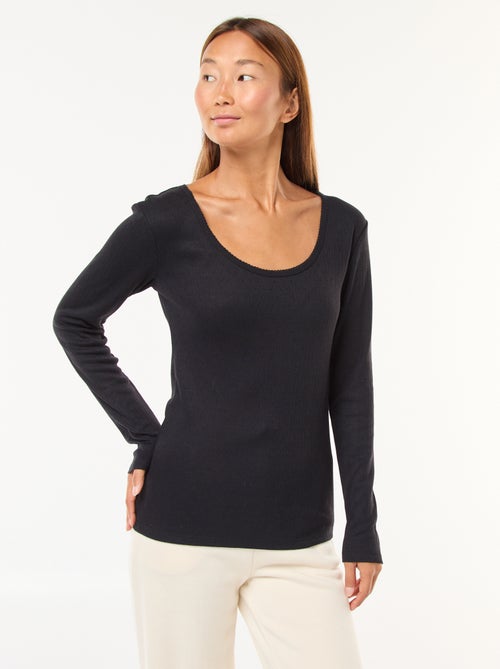 T-shirt de manga comprida termorregulador - Kiabi