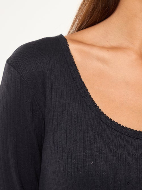 T-shirt de manga comprida termorregulador - Kiabi