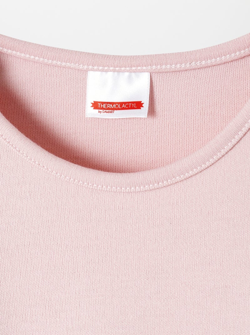 T-shirt de manga comprida thermolactyl 'Damart' ROSA - Kiabi