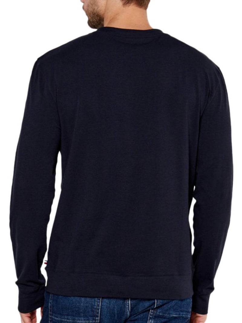 T-shirt de Manga Comprida Tommy Hilfiger Track para Homem Azul-Marinho Azul-marinho - Kiabi