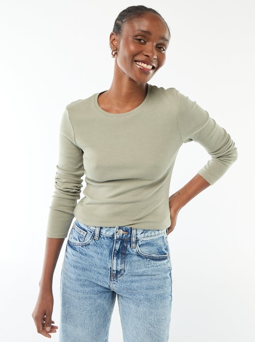 T-shirt de manga comprida - Kiabi