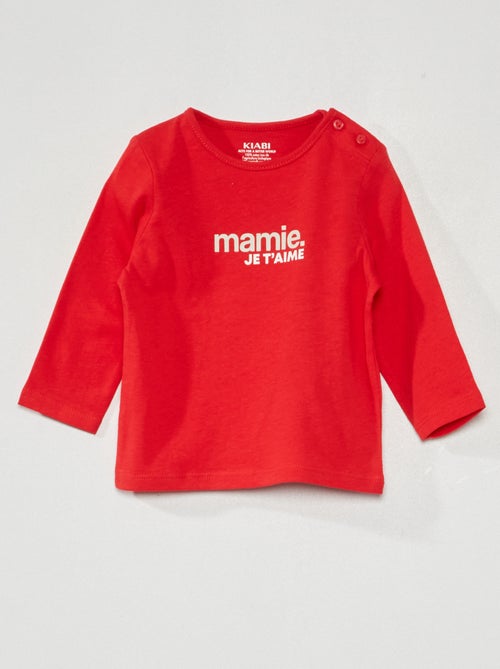 T-shirt de manga comprida - Kiabi