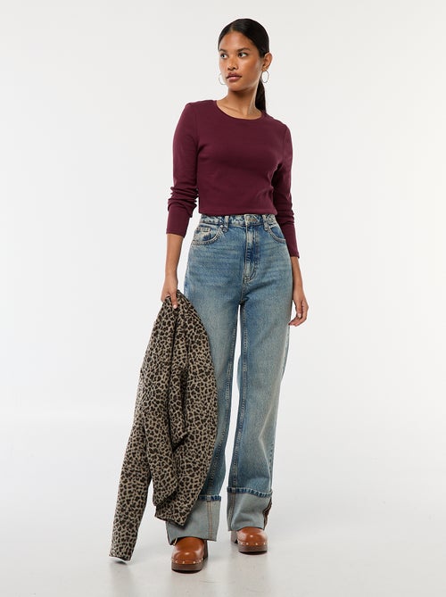 T-shirt de manga comprida - Kiabi