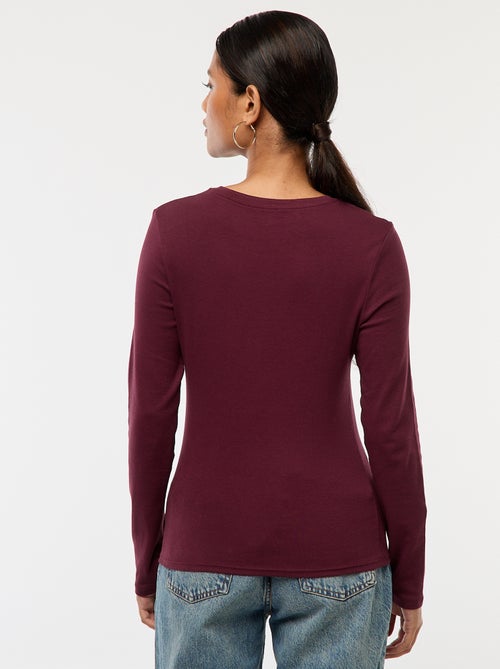 T-shirt de manga comprida - Kiabi