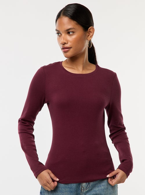 T-shirt de manga comprida - Kiabi