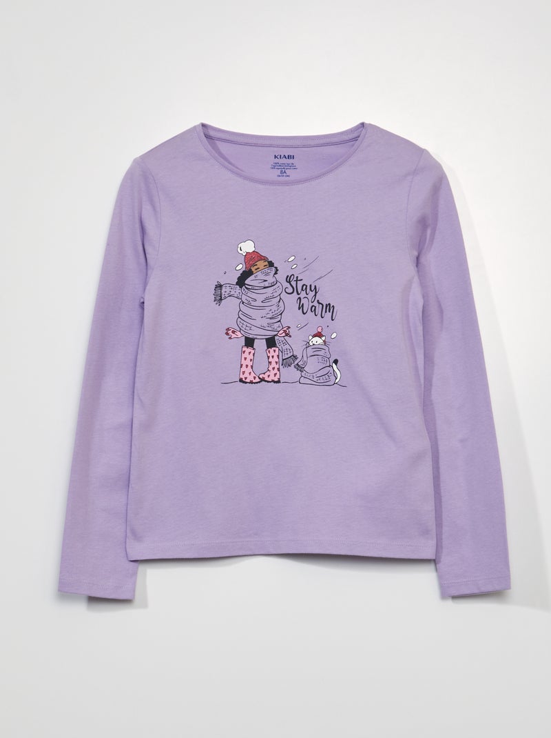 T-shirt de manga comprida VIOLETA - Kiabi