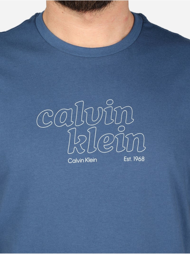 T-shirt de manga curta - calvin klein Azul - Kiabi