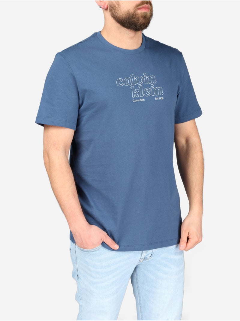T-shirt de manga curta - calvin klein Azul - Kiabi