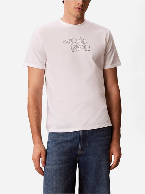 T-shirt de manga curta - calvin klein - Kiabi