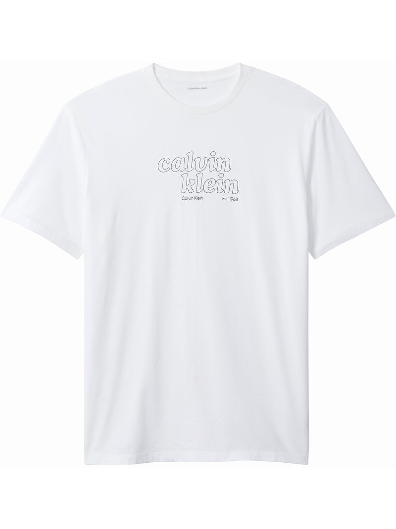 T-shirt de manga curta - calvin klein Branco - Kiabi